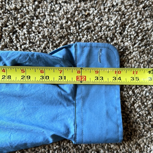 MTAILOR | Blue Tailored Fit Dress Shirt 17” x 34” - Picture 8 of 8